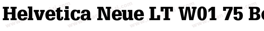 Helvetica Neue LT W01 75 Bold字体转换